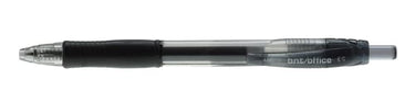Gelpen bnt/Office m/trykmekanisme sort 0,7mm - 1