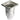 BLÜCHER industriafløb Ø110/200x200mm LL rustfrit - 1