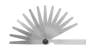 Søgerblade 0,05-1,00 mm (13 blade) 100 mm med konisk afrunding og 10 mm bredde - 1