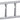 FUGA ramme Softline 63 1,5 modul vandret tripel stålmetallic - 1