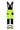 Lyngsøe Hi-Vis regnbuks 4 vejs stretch 4WS-5083 gul/sort str 3XL - 1