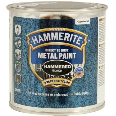 Hammerite Hammer Effekt Sort 250 ml - 1