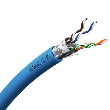Actassi skærmet datakabel Cat 6A F/FTP 4P CL-MX 550MHz 500M Dca blå separationsklasse C - 1