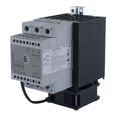 3-Polet Solid-state relæ Udg 3x600volt/3x65Amp Indg 5-32VDC M blæser Ext Forsyning 24VDC - 1