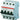 Automatsikring C 16A 4-polet C-karakteristik brydeevne 6kA 230/400V AC 70mm bred S204-C16 - 1
