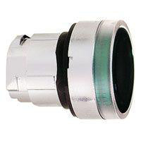 Harmony lampetrykhoved i metal for BA9s med fjeder-retur og plan trykflade i grøn farve - 1