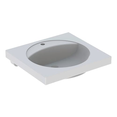 Geberit Preciosa håndvask 600x550x200mm t/bolte hvid porcelæn 635108050 - 1