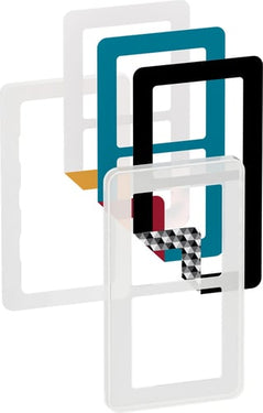 LK FUGA CHOICE designramme inkl  6 farvevalg 2 modul frosted - 1
