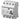 HPFI fejlstrømsafbryder 25A 4 polet udløsestrøm 30mA Type A 400V AC 70mm bred F204A-25/0,03 - 1