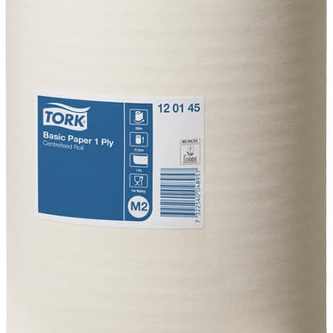 Tork Aftørringspapir Basic Hvid Rl m/300 m M2 - 1