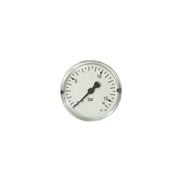 Manometer  1/4" x Ø63 0-6 bar bagudrettet studs - 1