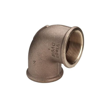 Viega bøjning 90° muffe/muffe  1/4" rødgods - 1