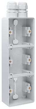 Underlag 3-modul 2x M20 IP55 grå - 1