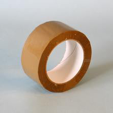 Pakketape pvc 50MMX66M brun - 1