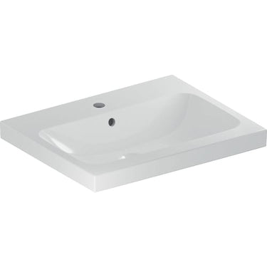 Geberit iCon Light håndvask t/møbel 600 x 480 mm hvid porcelæn - 1