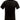 T-shirt V-hals Sort L - 1