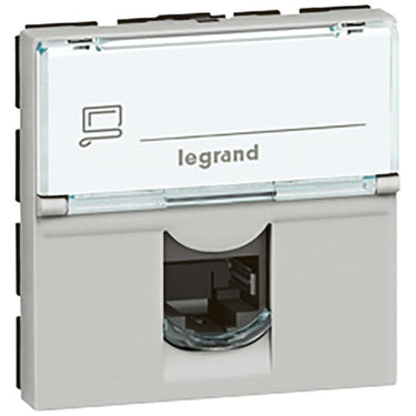 Mosaic dataudtag RJ45 Cat-5E UTP 2M aluinium - 1