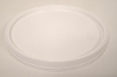 Låg til 3,5 liter plastspand hvid - 1