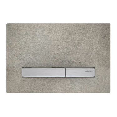 Geberit Sigma50 betjeningsplade krom/beton - 1