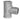 Tee galvaniseret muffe/nippel/muffe 3/4 - 1