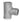 Tee galvaniseret muffe/nippel/muffe 3/4 - 1