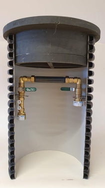 Målerbrønd Ø400 mm QN 2,5 m³ med låg i genbrugsplast (Frederikshavn model) - 1