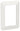 FUGA STRONG forseglingsramme 1,5 modul hvid - 1