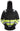 Snickers Hi-Vis hættetrøje lang lynlås kl. 1 str M sort/gul - 1