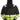 Snickers Hi-Vis hættetrøje lang lynlås kl. 1 str XL sort/gul - 1