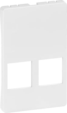LK FUGA afdækning for Dataudtag for 2x Systimax RJ45 1,5 modul hvid - 1
