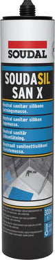 Soudasil San X sanitets silicone Ral 9016 300 ml - 1