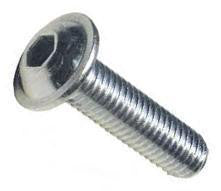 M5X12 ISO 7380-010.9 FZB button head med flange - 1