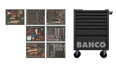 Bahco E72 værkstedsvogn 26" 416 dele - 1