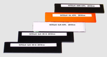 Sigteglas acryl klar 22X108 mm - 1