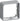FUGA ramme Baseline 50 1 modul 21 mm høj stålmetallic - 1