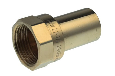 VSH overgang 22 mm x 3/4" glat/muffe CU - 1