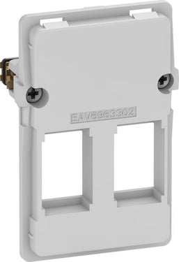 LK FUGA Dataudtag for 2x Keystone RJ45 (small) 1,5 modul indsats - 1