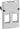 LK FUGA Dataudtag for 2x Keystone RJ45 (small) 1,5 modul indsats - 1