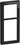LK FUGA PURE designramme glas 2,5 modul sort - 1