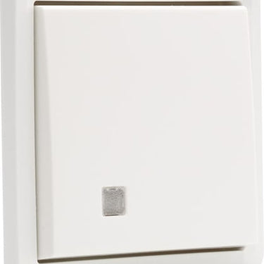 Fjedertryk med linse 10A IP55 hvid - 1