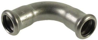 Bøjning vsh 90° muffe/muffe 108 mm syrefast - 1