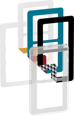 LK FUGA CHOICE designramme inkl  6 farvevalg 2 modul transparent - 1