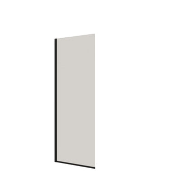 Dansani D91-03 fast væg 197,5 x 87-89 cm sort/klart glas - 1