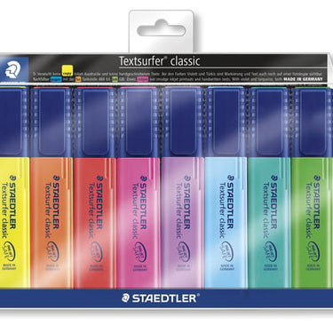 Tekstmarker STAEDTLER 364 ass. Textsurfer Classic inkjet 8stk/sæt - 1