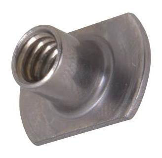 M8 sort svejsemøtrik med flange form C - 1