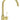 Damixa tradition etgrebsbatteri 204mm tud t/kv poleret messing/hvid - 1