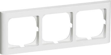 FUGA ramme Softline 63 3 modul vandret tripel hvid - 1