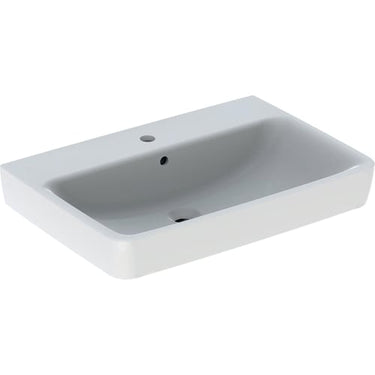 Geberit Renova Plan håndvask 700 x 480 x 185 mm hvid porcelæn - 1