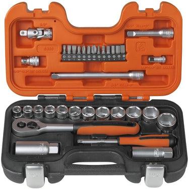 Bahco Topnøglesæt 1/4"-3/8" S330 34 dele - 1