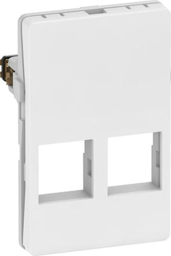 LK FUGA Dataudtag for 2x Systimax RJ45 1,5 modul hvid - 1